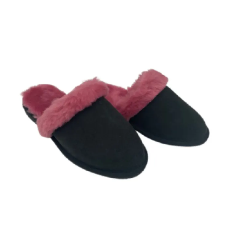 CLEARANCE WOMEN'S SCUFFS BLACK CHERRY - AU WOMEN'S 8 made by Australian Ugg Boots