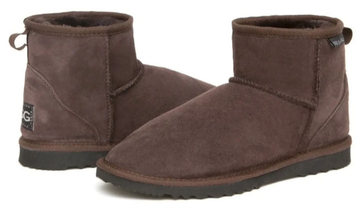 CLEARANCE MINI BOOTS CHOCOLATE - AU WOMEN'S 7 | MEN'S 6 made by Australian Ugg Boots