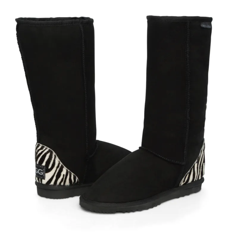 WOMEN'S SAFARI ZEBRA TALL BOOTS sold by Australian Ugg Boots