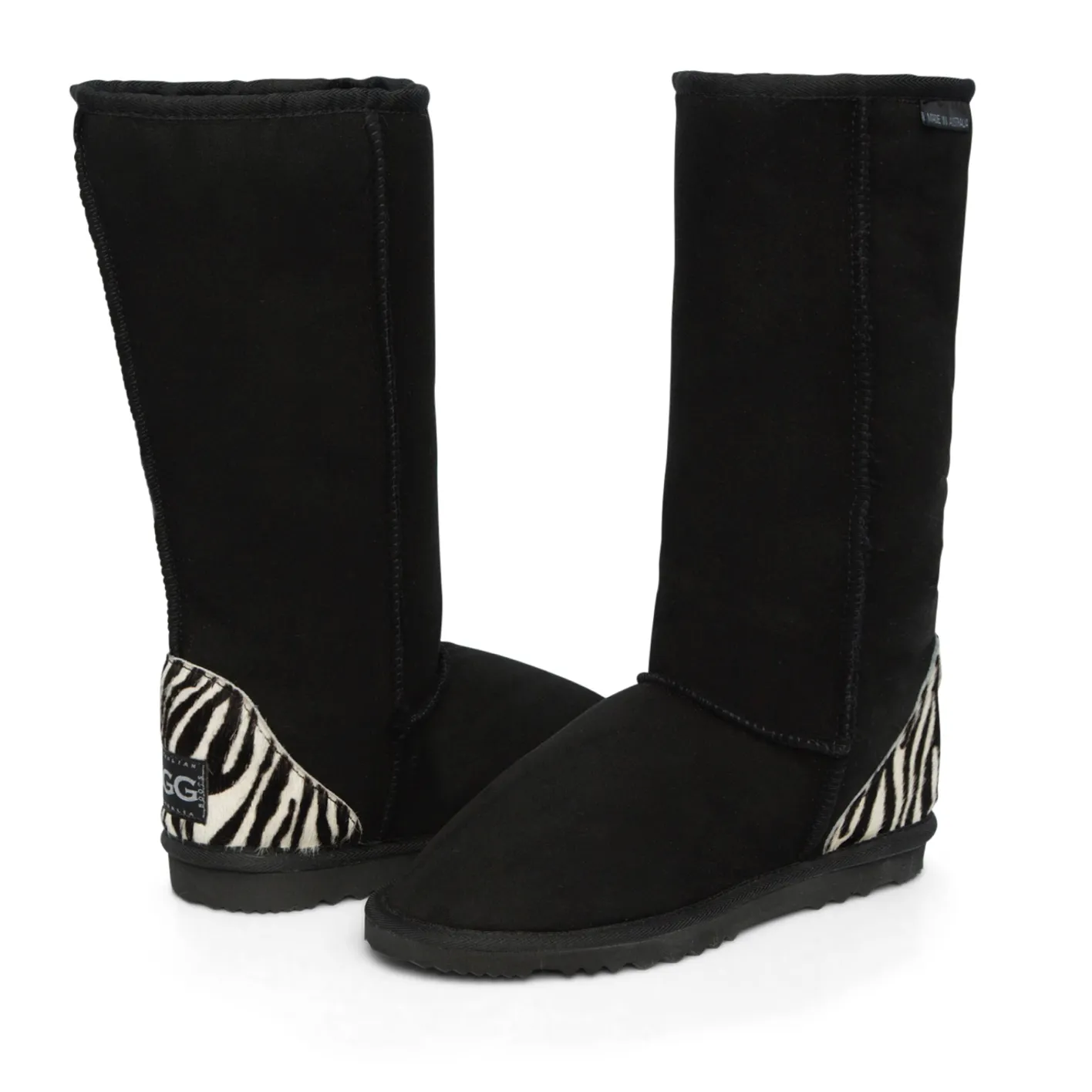 WOMEN'S SAFARI ZEBRA TALL BOOTS sold by Australian Ugg Boots