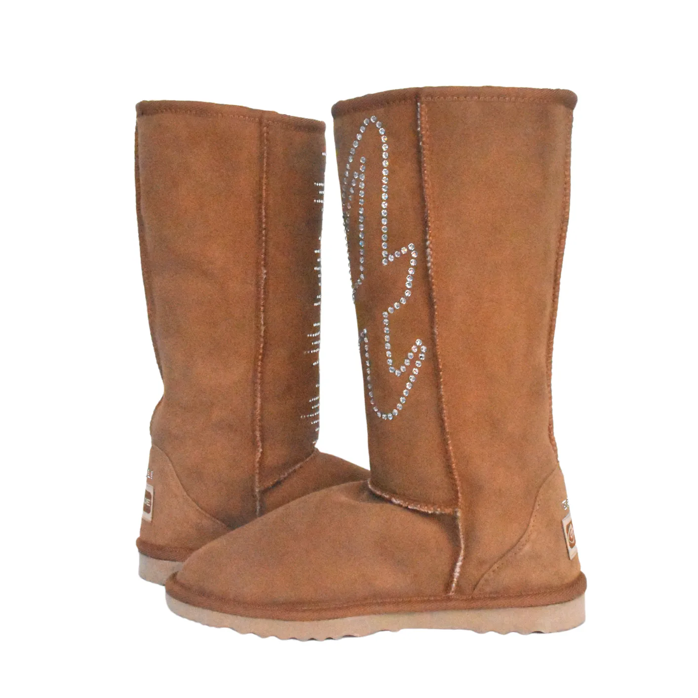 CLEARANCE CLASSIC TALL BOOTS CHESTNUT (with Swarovski 'A' design) - AU WOMEN'S 7 | MEN'S 6 sold by Australian Ugg Boots product image thumbnail 3
