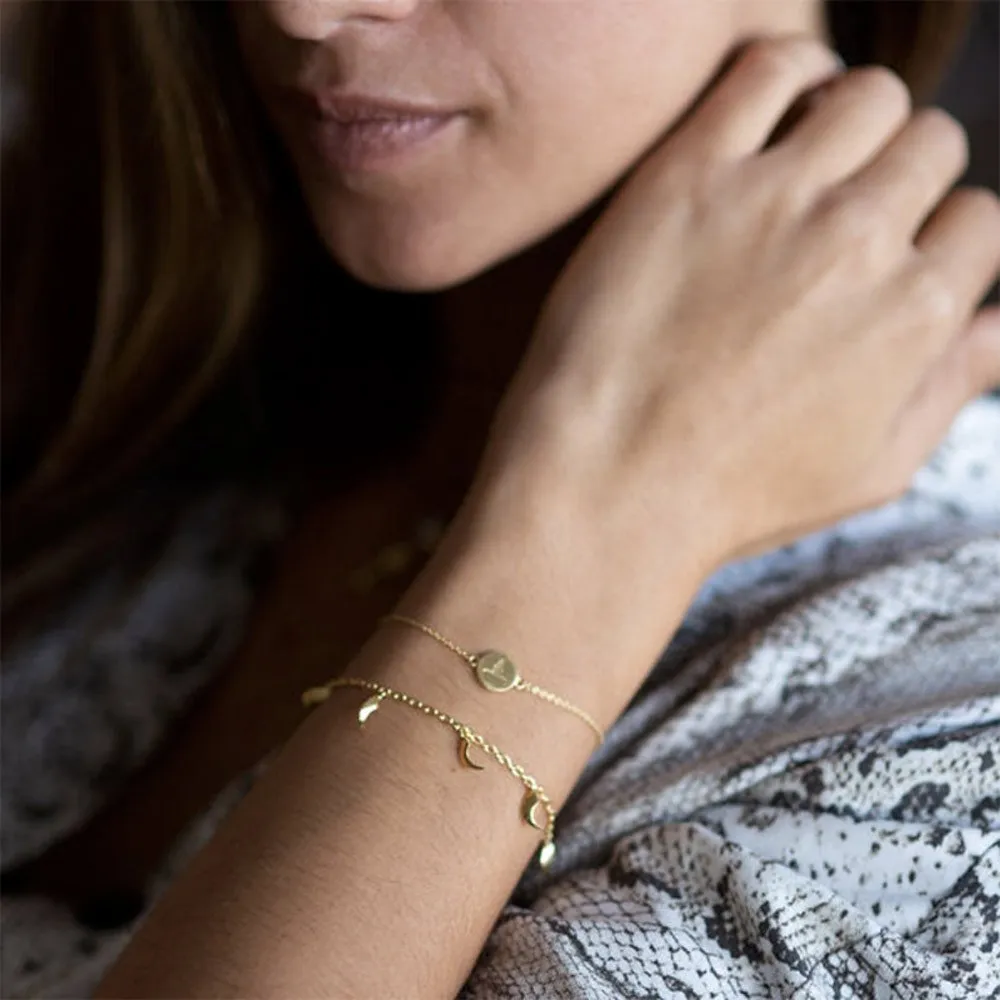 Gold Vermeil Steer Head Coin Bracelet sold by Azuni London product image thumbnail 4