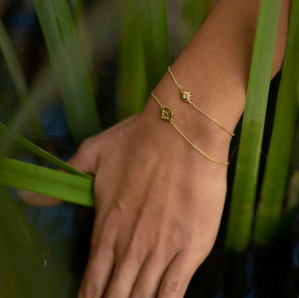 Inca Cross Gold Vermeil Coin Bracelet sold by Azuni London product image thumbnail 4