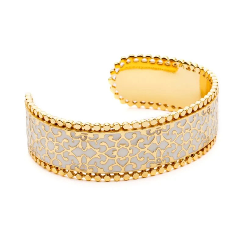 Etrusca Ornate Enamelled Bangle sold by Azuni London