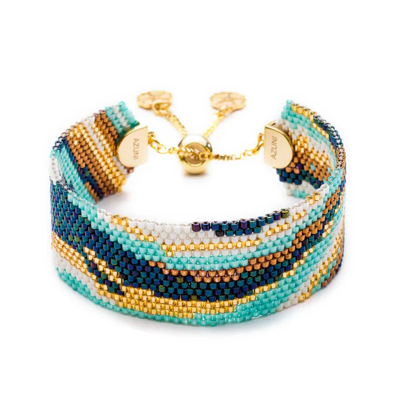 Narrow Surf Cuff: Tulum sold by Azuni London