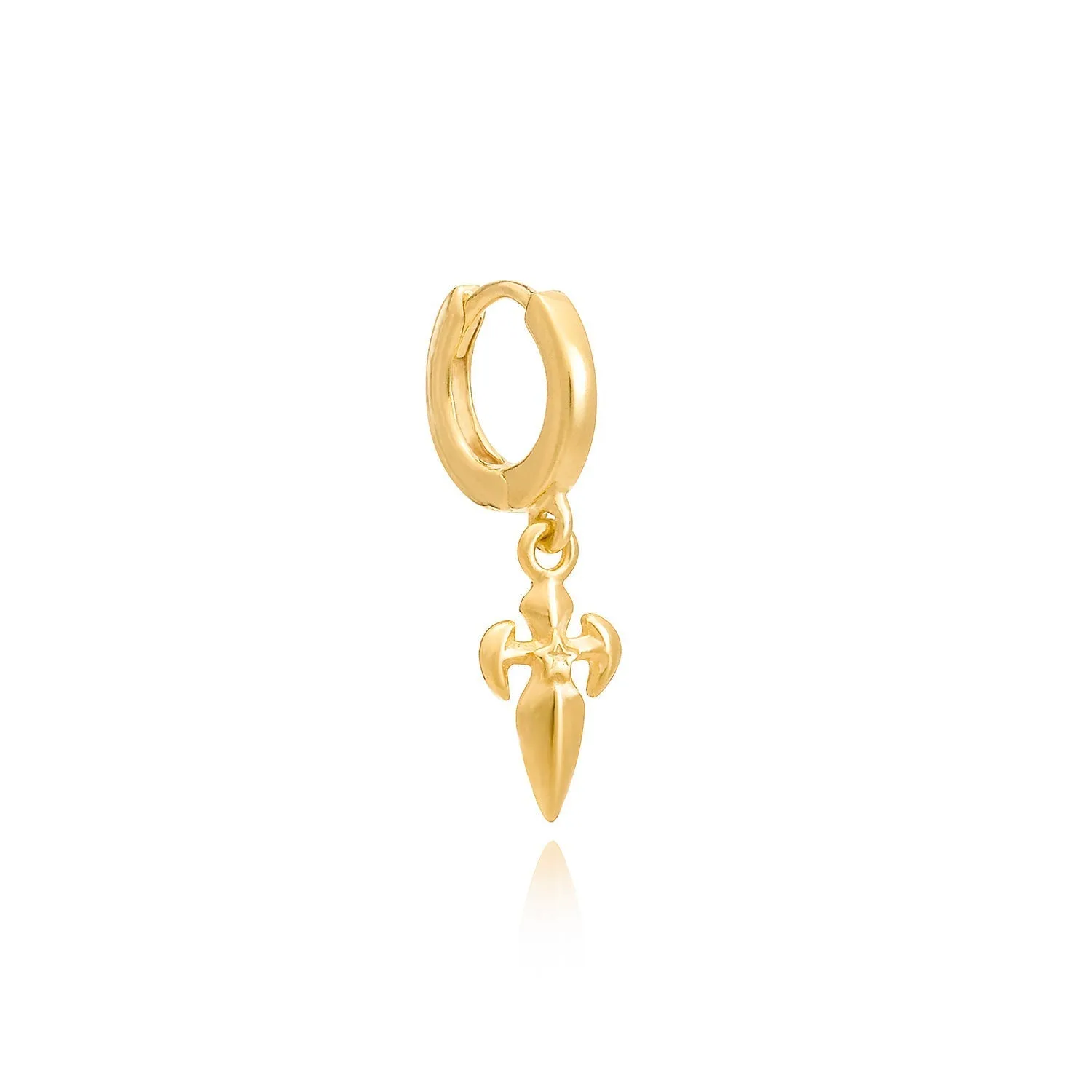 Gold Vermeil Dagger Huggies sold by Azuni London product image thumbnail 3
