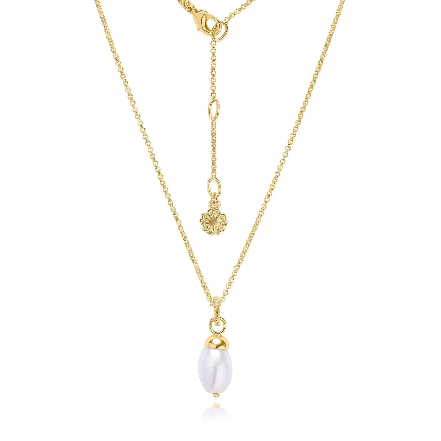 Aphrodite Natural Pearl Pendant Necklace sold by Azuni London