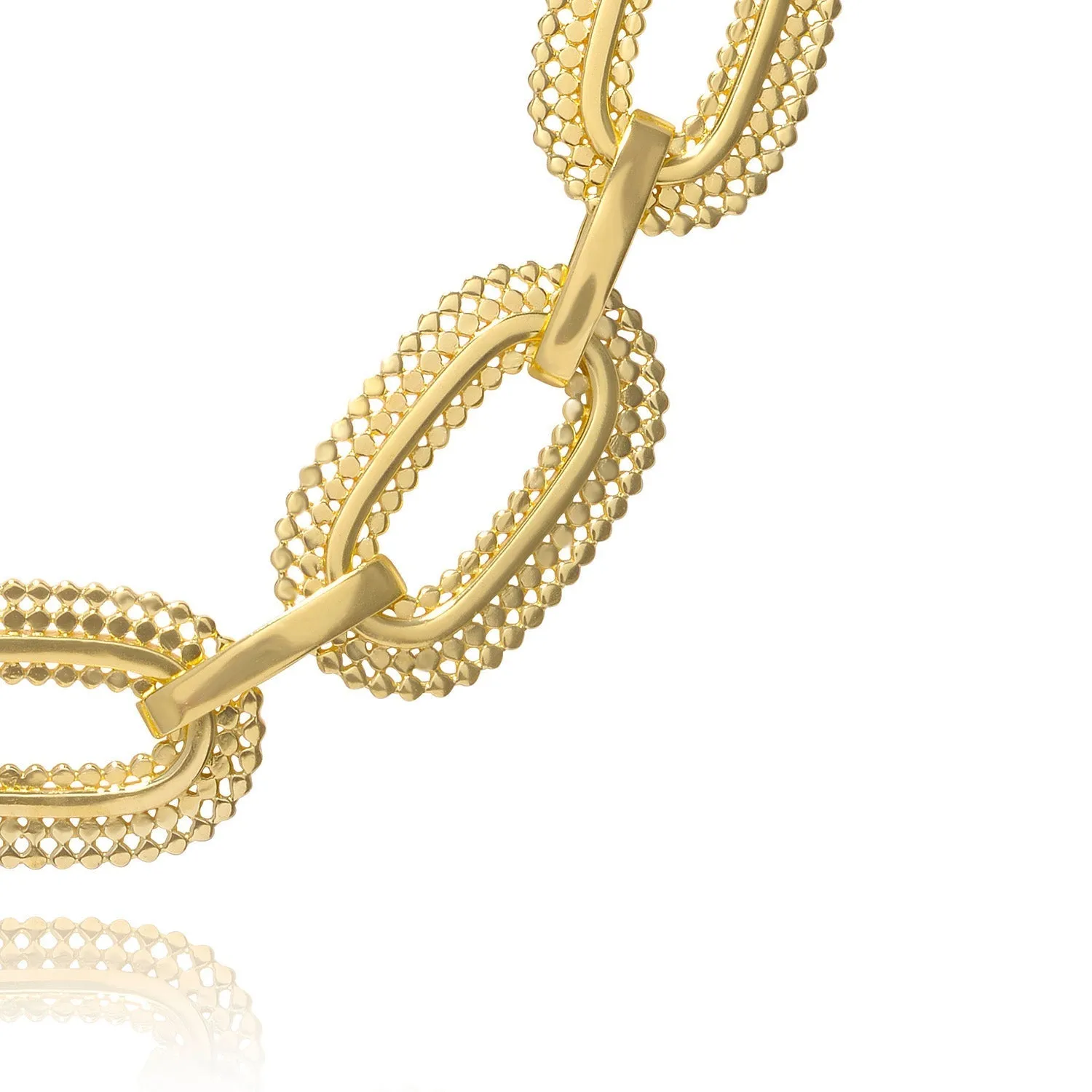 Chunky Oval Link Necklace sold by Azuni London product image thumbnail 3