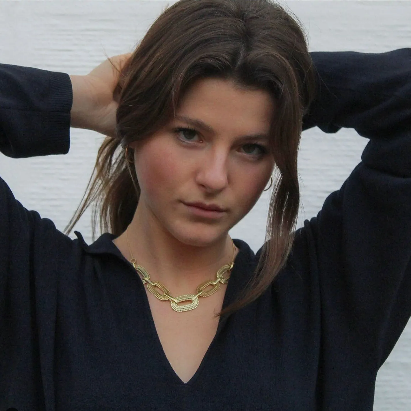 Chunky Oval Link Necklace sold by Azuni London product image thumbnail 5