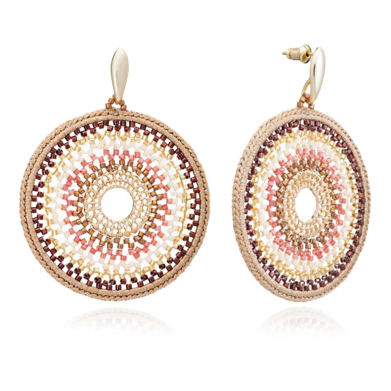 Nova Crochet Mandala Earrings sold by Azuni London