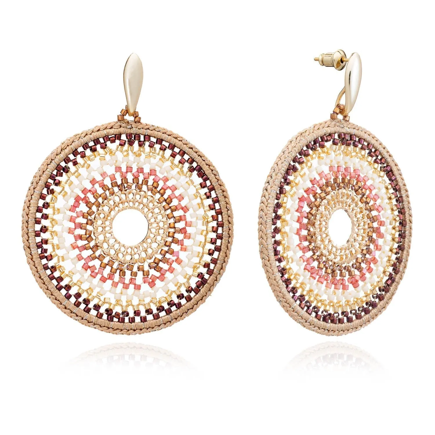 Nova Crochet Mandala Earrings sold by Azuni London