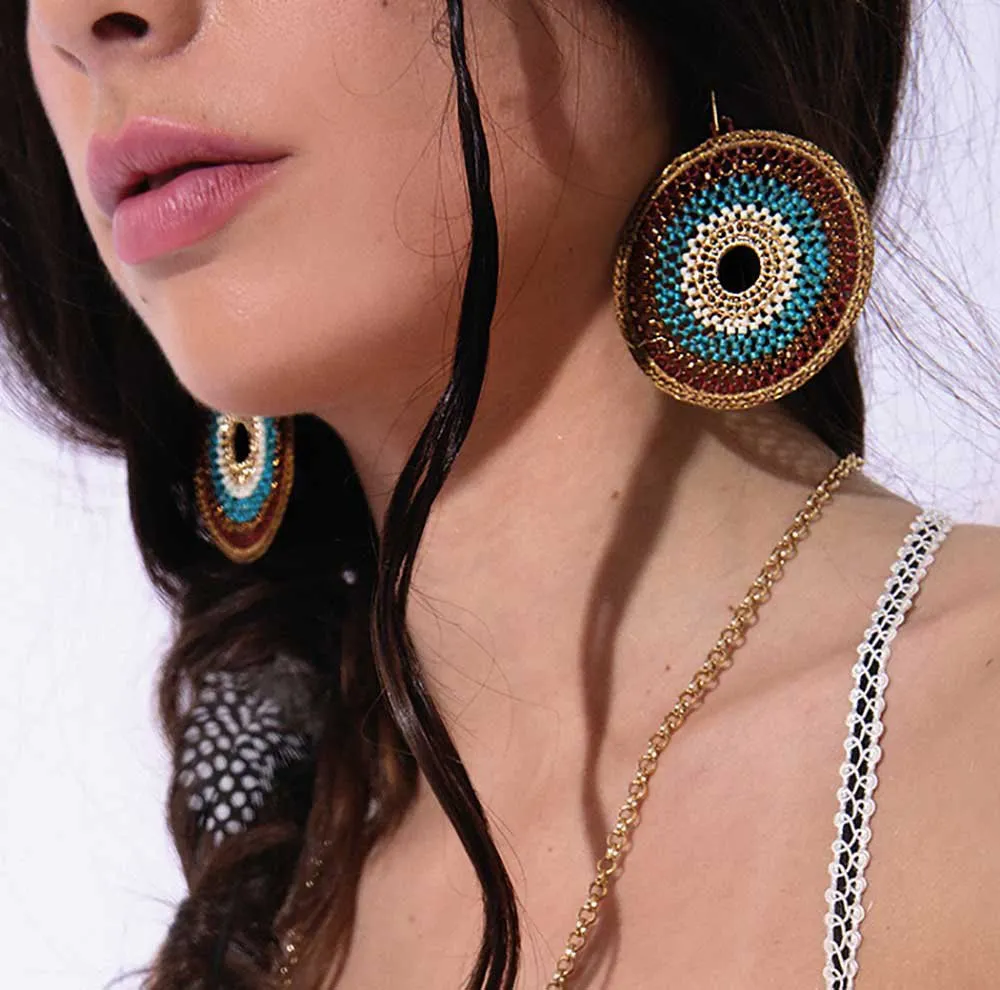 Nova Crochet Mandala Earrings sold by Azuni London product image thumbnail 2