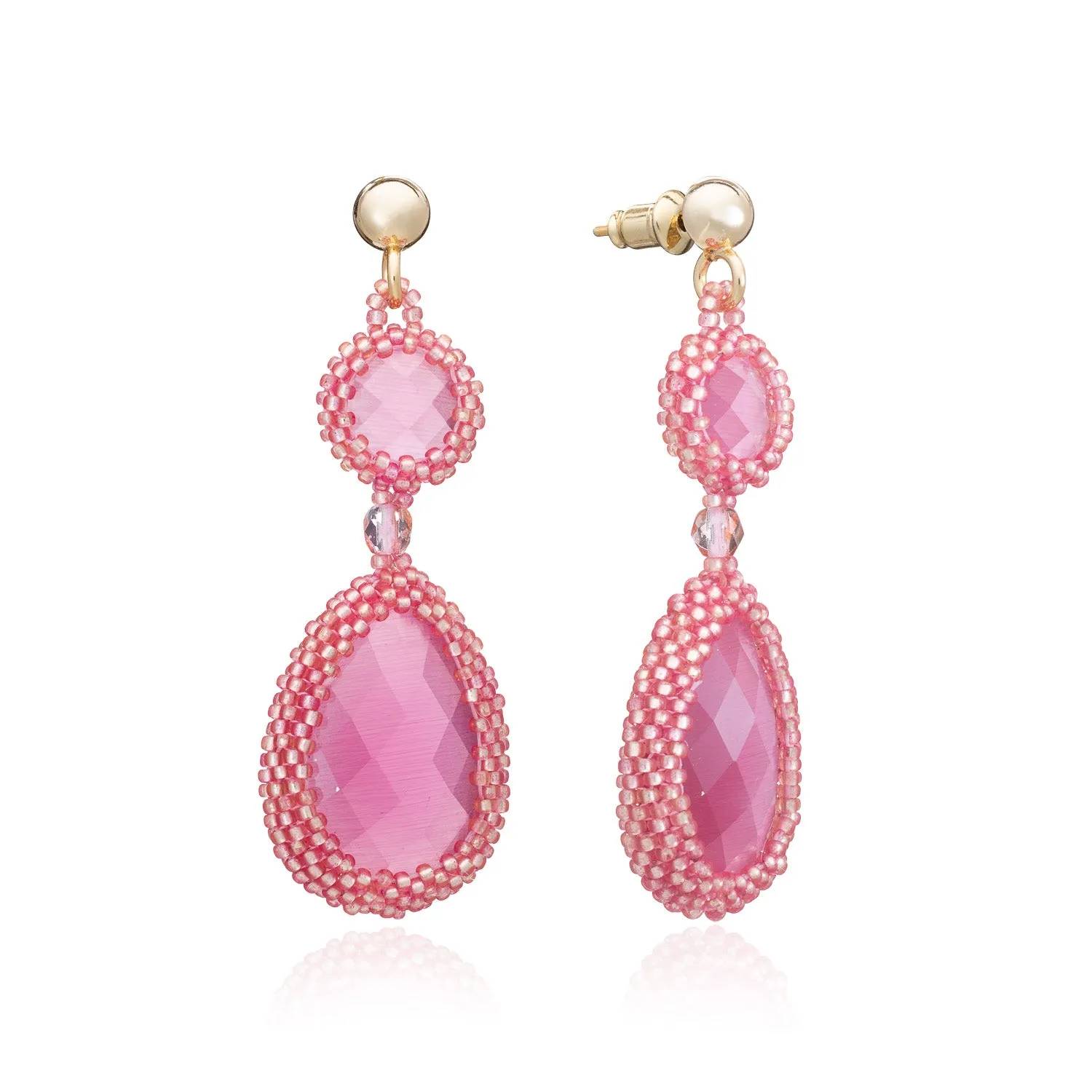 Alexia Teardrop Cat's Eye Earrings sold by Azuni London product image thumbnail 2