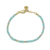 Milos Gemstone and Gold Bead Bracelet sold by Azuni London