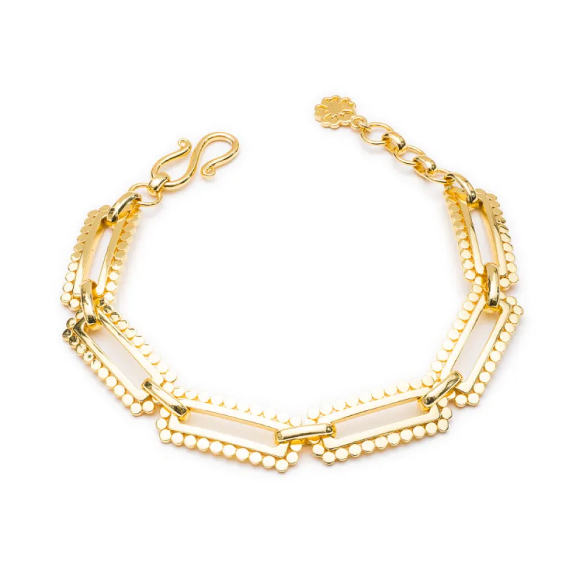 Chunky Oblong Chain Bracelet sold by Azuni London