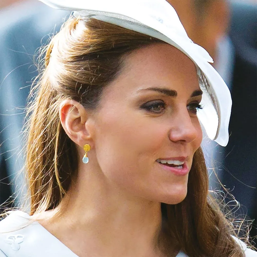 Classic Athena Drop Earrings: Moonstone sold by Azuni London product image thumbnail 3