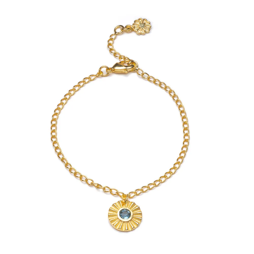 Astral Crucis Gold Bracelet Iolite sold by Azuni London