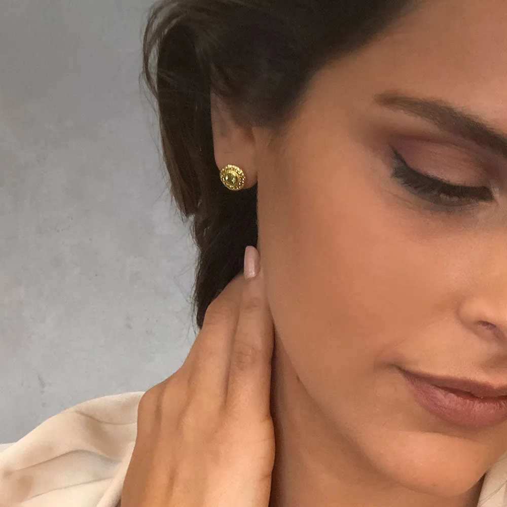 Luna Gemstone Studs Moonstone sold by Azuni London product image thumbnail 2