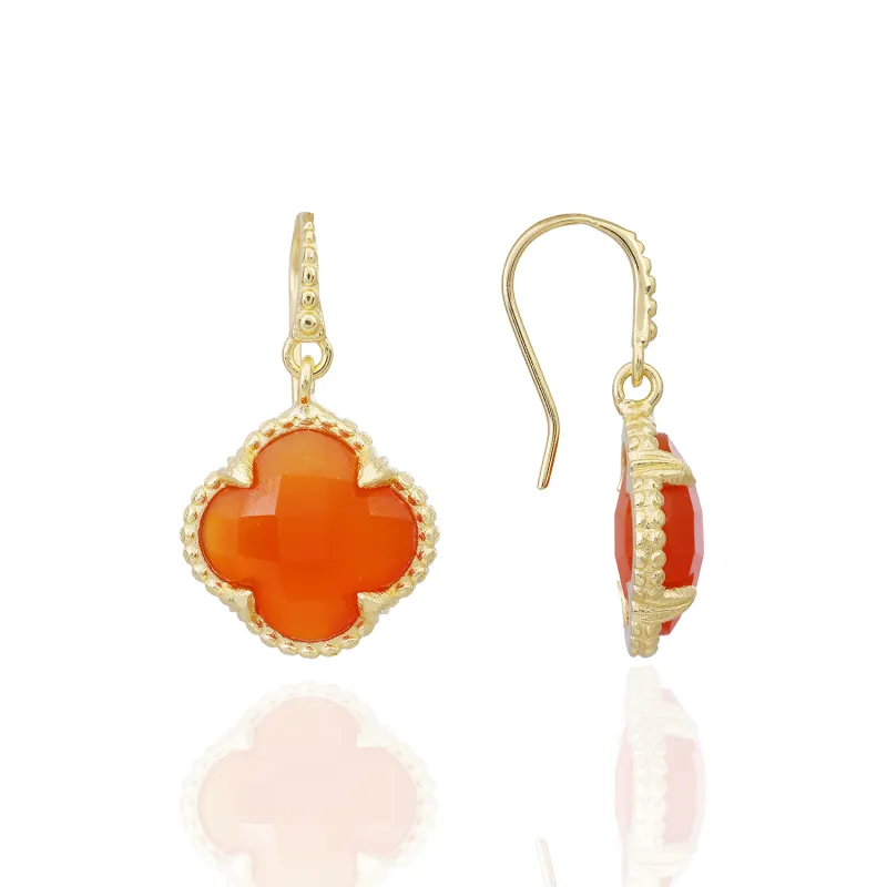 [PRE-ORDER] Tyche Gemstone Earrings Carnelian sold by Azuni London