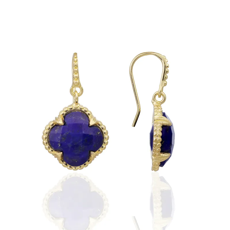[PRE-ORDER] Tyche Gemstone Earrings Lapis sold by Azuni London