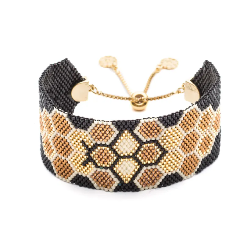Honeybee Beaded Cuff sold by Azuni London