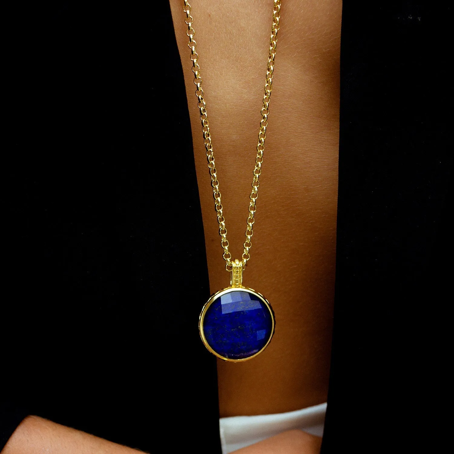 Apollo Large Reversible Gemstone Doublet Necklace sold by Azuni London product image thumbnail 2