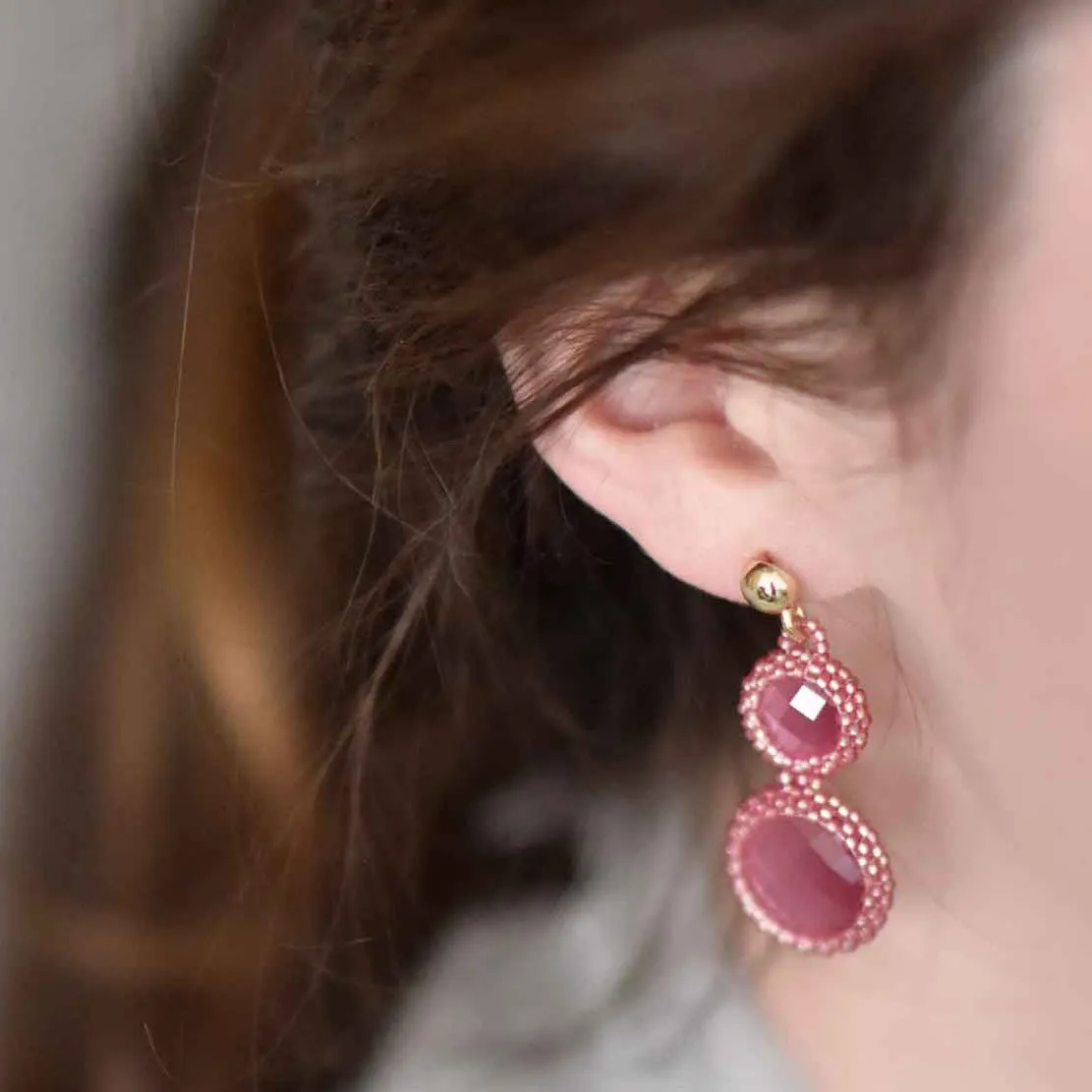 Alexia Cat's Eye Earrings sold by Azuni London product image thumbnail 4