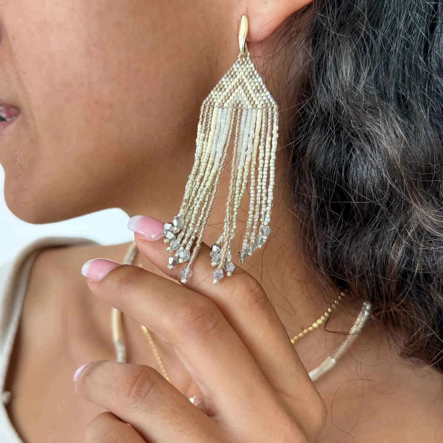 Cascada Fringe Earrings sold by Azuni London product image thumbnail 2