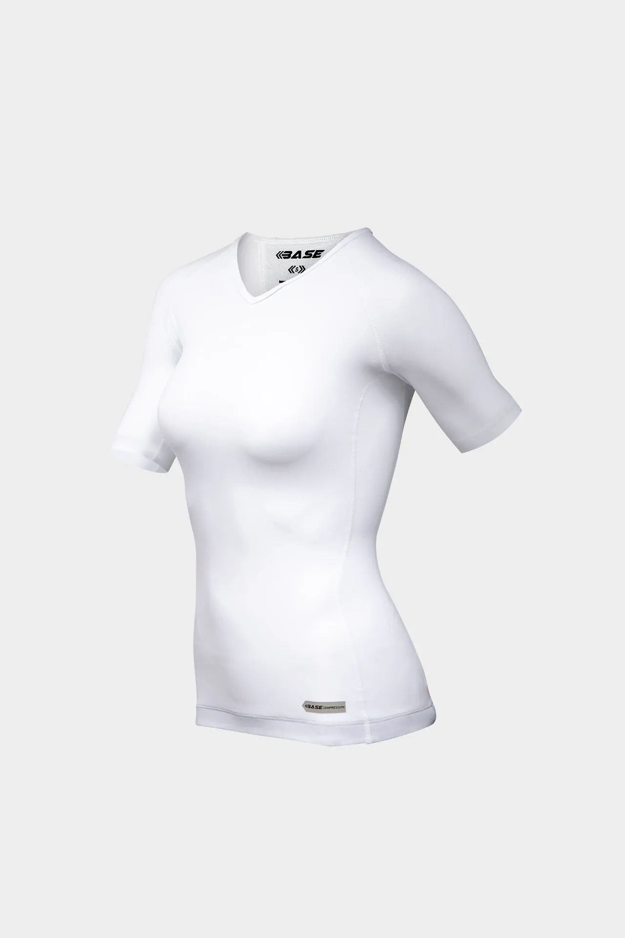 BASE Women's Short Sleeve Compression Tee - White sold by BASE Compression