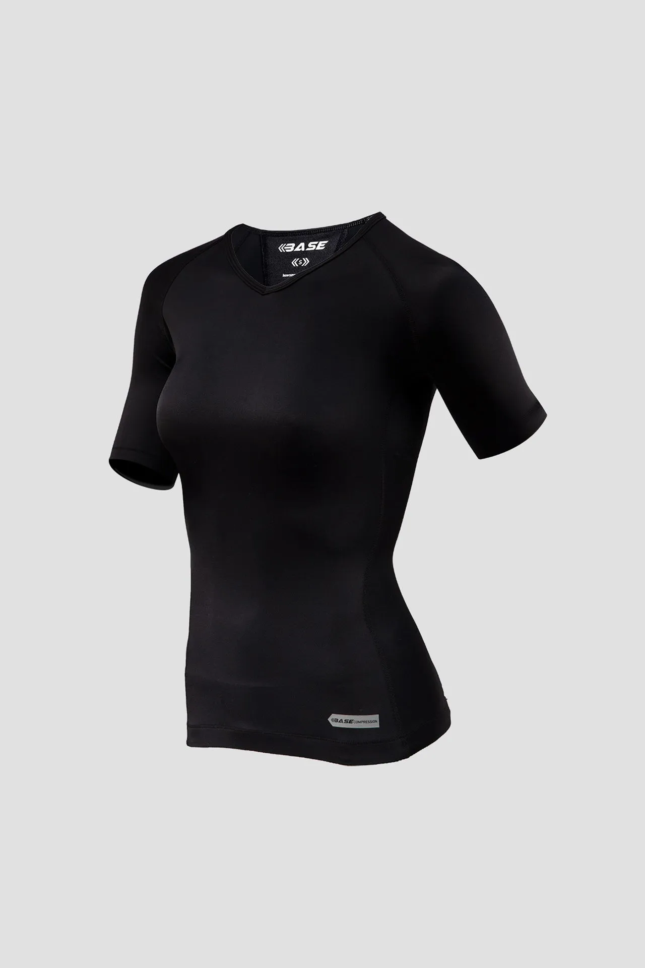 BASE Women's Short Sleeve Compression Tee - Black sold by BASE Compression