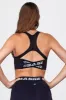 BASE Women's Cross-Back Sports Bra - Black sold by BASE Compression
