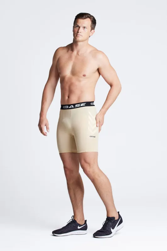 BASE Men's Compression Shorts - Tan sold by BASE Compression