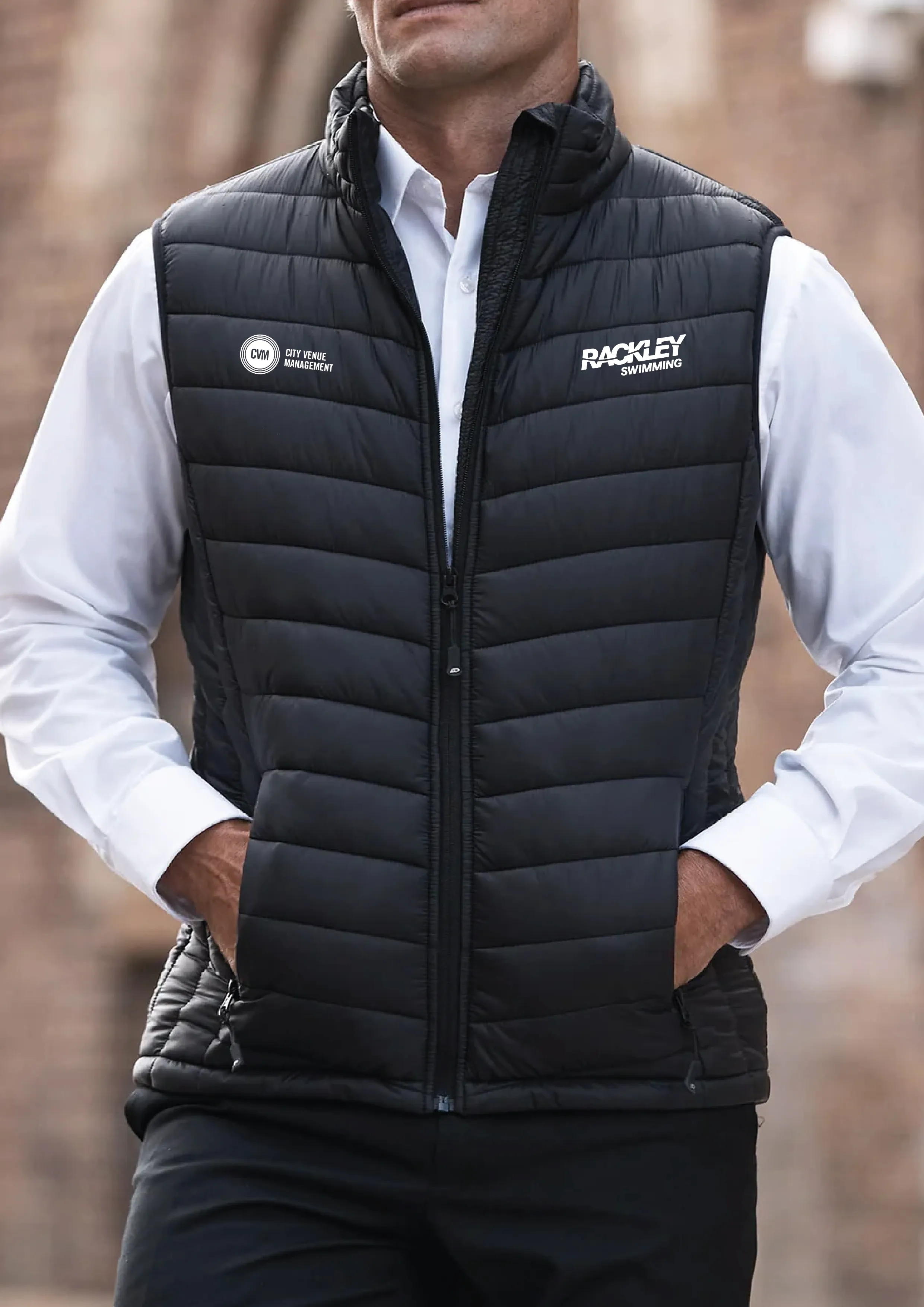 CVM Mens Puffer Vest -Black sold by BASE Compression