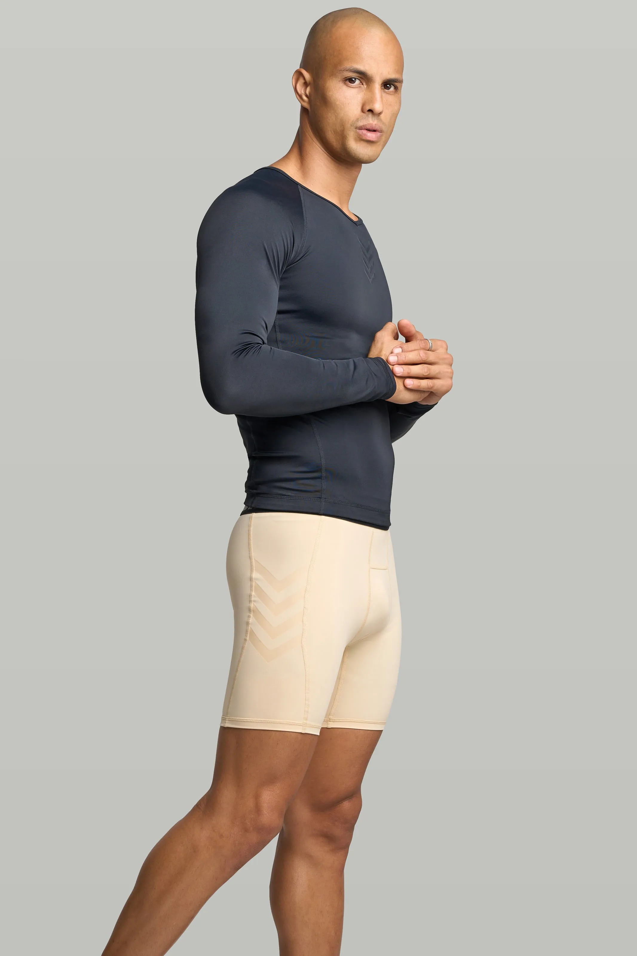 BASE Men's Compression Shorts - Tan sold by BASE Compression product image thumbnail 2