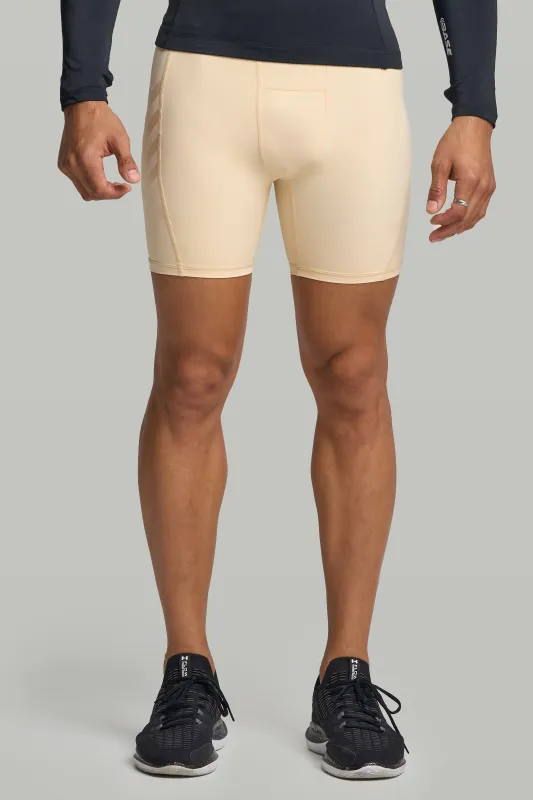 BASE Men's Compression Shorts - Tan sold by BASE Compression