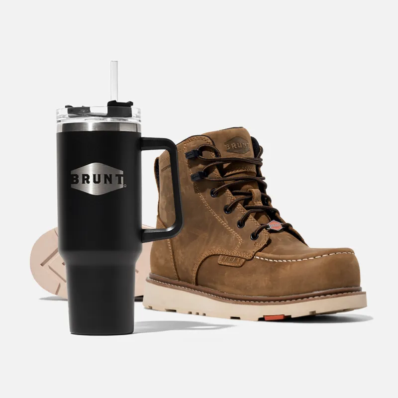 The Marin (Soft Toe) Bonus Pack (FREE 40 oz Tumbler) sold by BRUNT Workwear