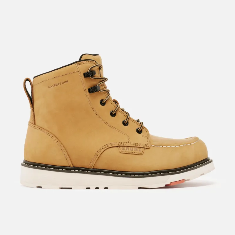 The Wheat Marin Waterproof (Comp Toe) sold by BRUNT Workwear