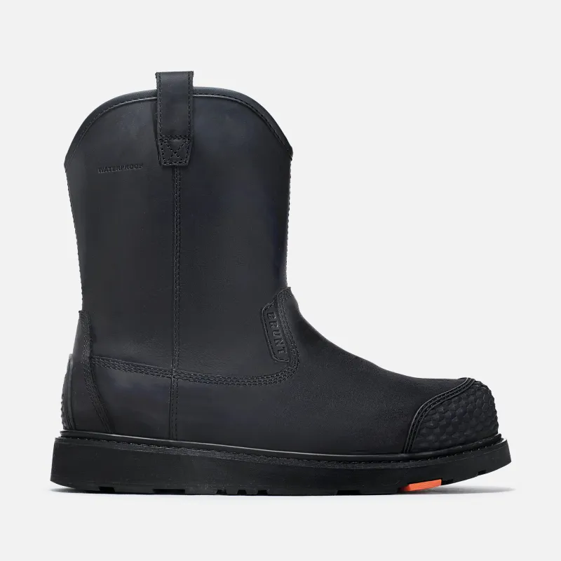 The All-Black Bolduc BRUNT Toe Waterproof (Comp Toe) sold by BRUNT Workwear