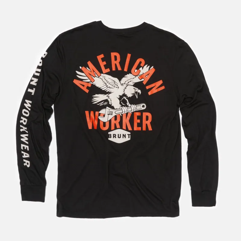 The American Worker Long Sleeve Tee sold by BRUNT Workwear