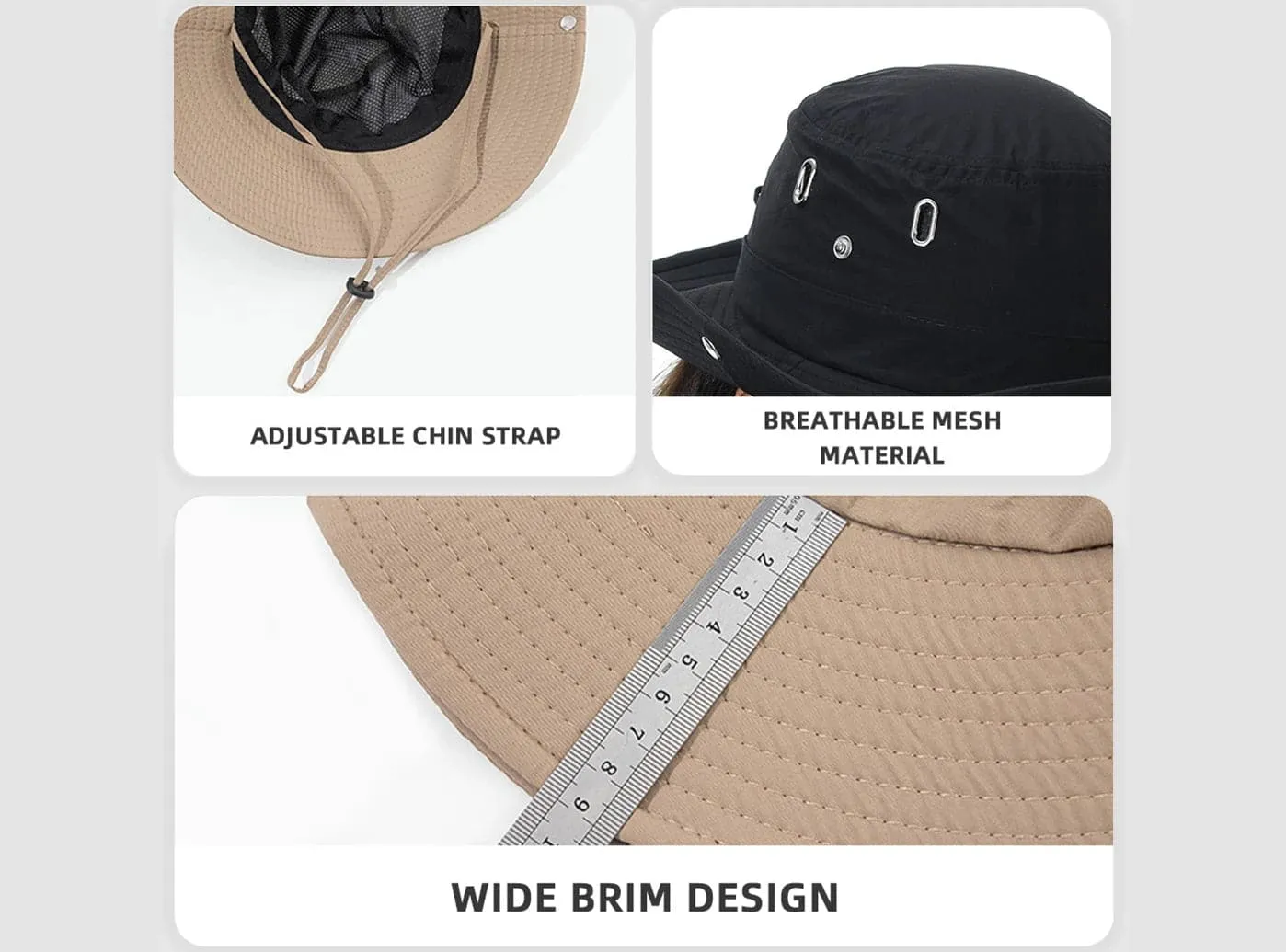 FitVille Women's Trailblaze Hiking&Sun Hat sold by FitVille product image thumbnail 4