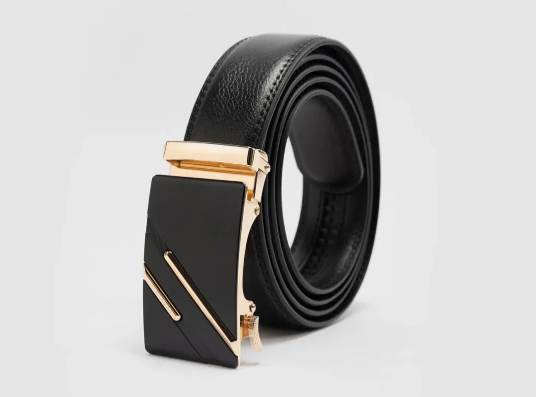FitVille Big&Tall Leather Ratchet Dress Belt sold by FitVille