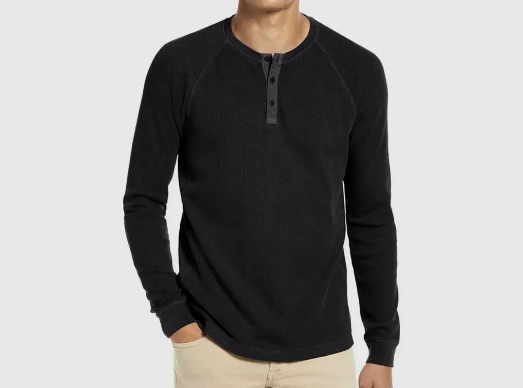FitVille Men's Long-Sleeve Waffle Shirt sold by FitVille