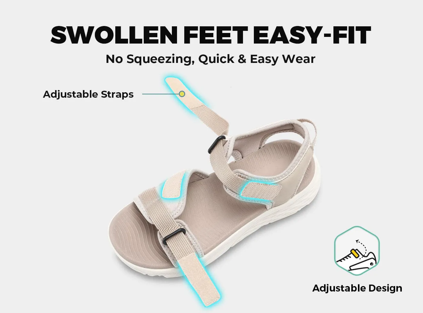 FitVille Women's HeelHalo Orthopedic Sandal V2 sold by FitVille product image thumbnail 4