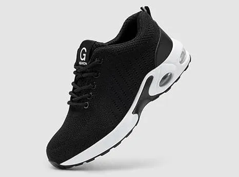 FitVille Men's Lightweight Air Cushioned Steel Toe Safety Shoes sold by FitVille product image thumbnail 2