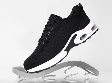 FitVille Men's Lightweight Air Cushioned Steel Toe Safety Shoes sold by FitVille product image thumbnail 3