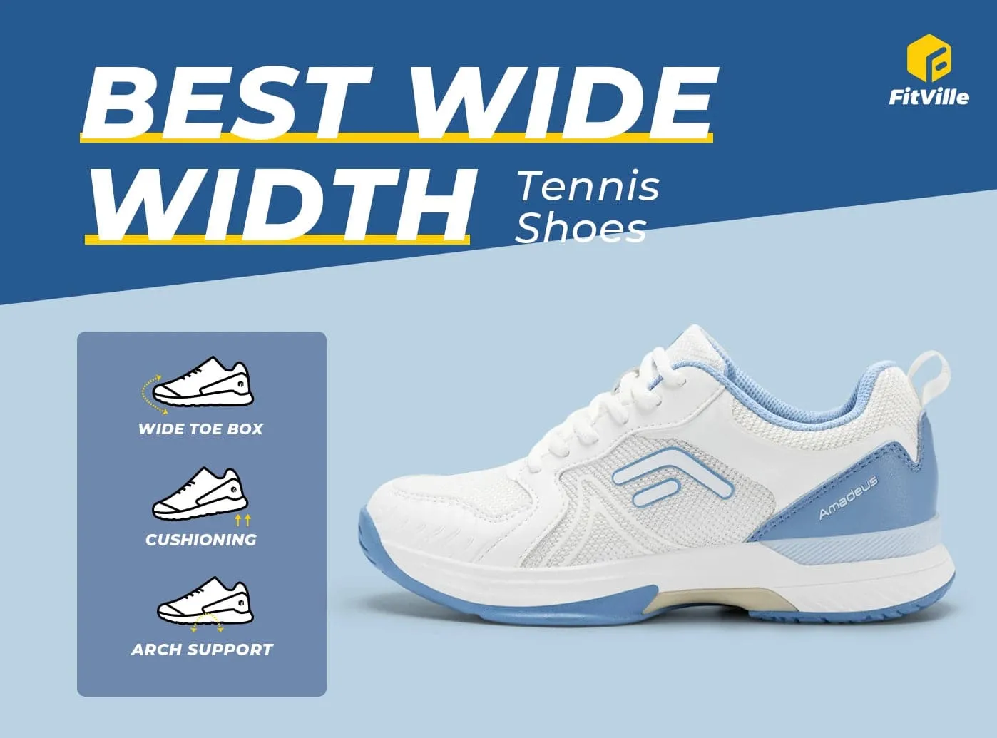 Women's Court Tennis Amadeus V6 sold by FitVille product image thumbnail 4