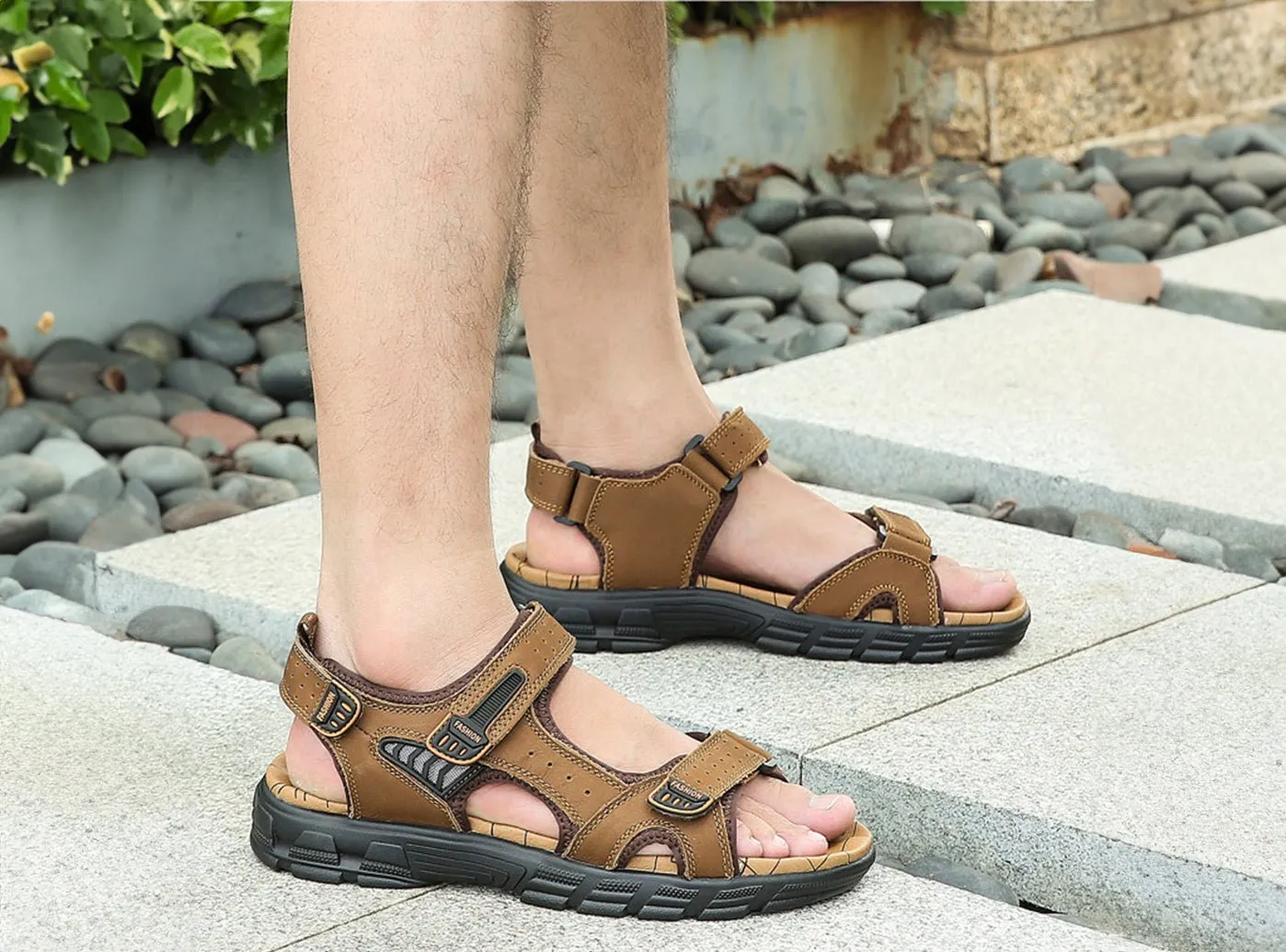 FitVille Men's ExploreEase Sandals sold by FitVille product image thumbnail 4