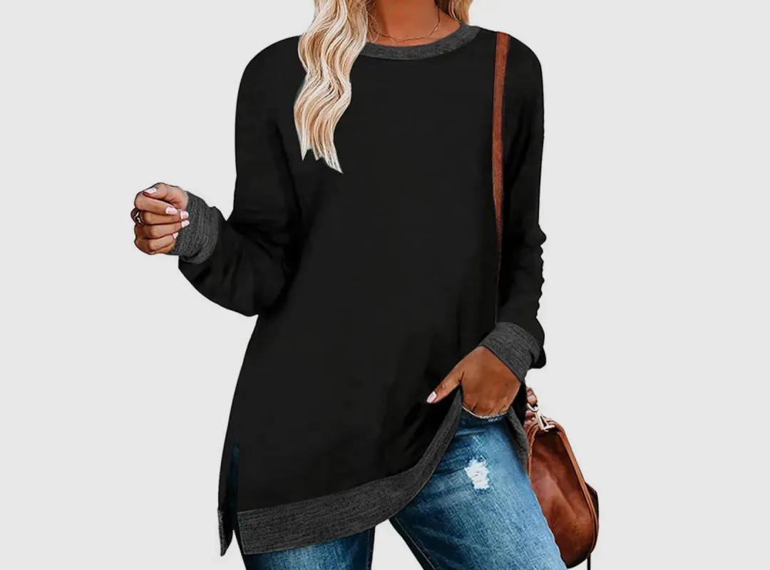 FitVille Women's Long-Sleeve Pullover T-Shirt sold by FitVille