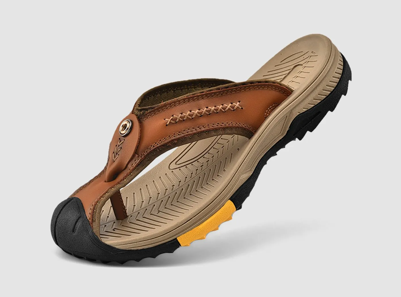 FitVille Men's GuardToe Flip Flops sold by FitVille