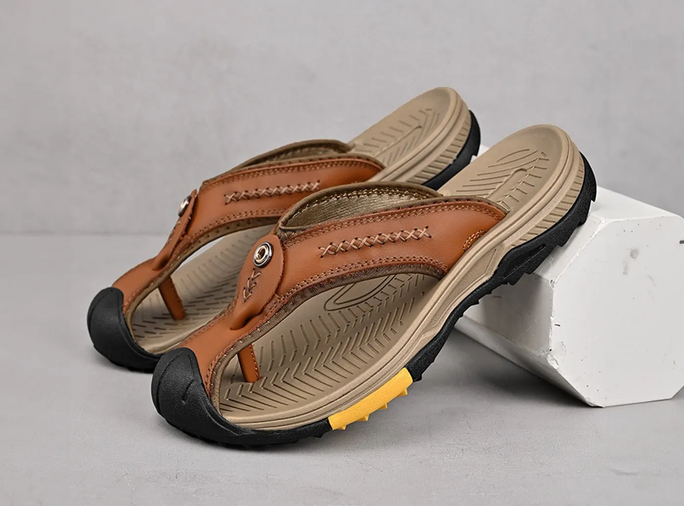 FitVille Men's GuardToe Flip Flops sold by FitVille product image thumbnail 3